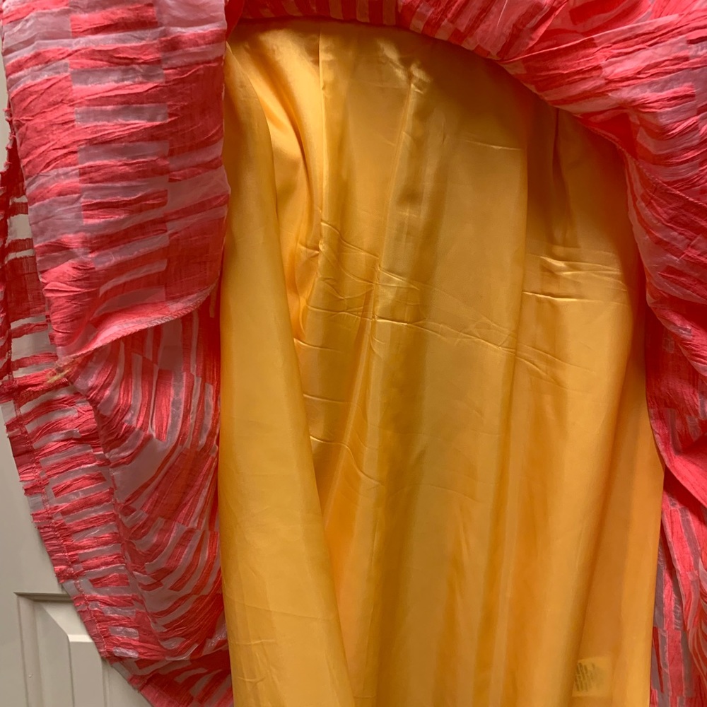 Tracy Reese dress peach & yellow - Picture 4 of 10